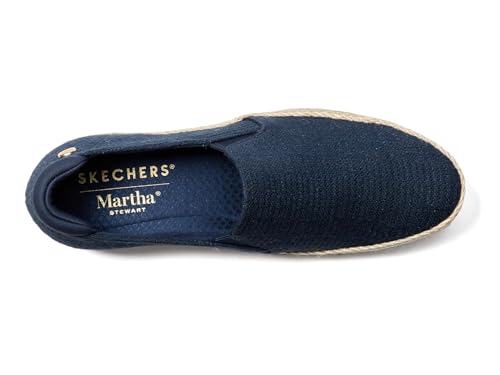 Skechers Women's Bobs Sesame-by The Bay Flatform + Size 8 + Comfortable Flatform Shoes for Everyday Wear + Non-Slip Sole